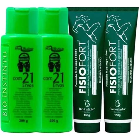 Kit Pomada Massageadora Fisiofort Gel Detonador G Mercadolivre