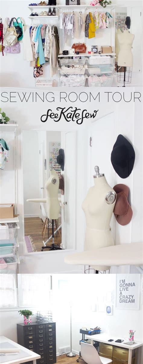 Where I Sew // Sewing Room Tour - see kate sew