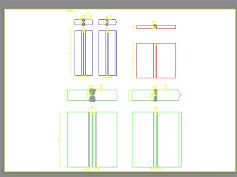 Types of Gears 2d in DWG (299.63 KB) | CAD library