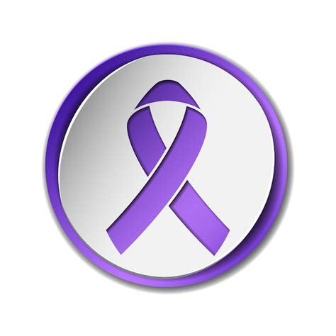 Premium Vector | February awareness month campaign with purple ribbon