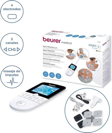 Electroestimulador Digital TENS EMS EM49 Beurer Proveedora Medical