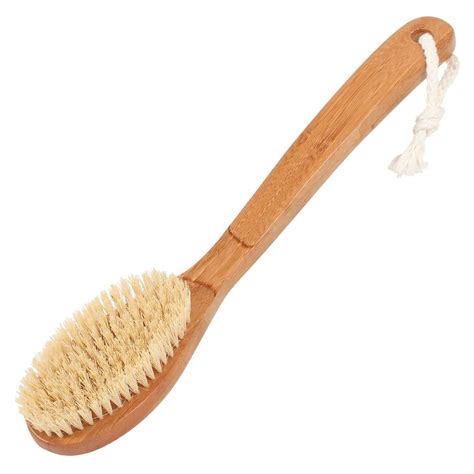 Bamboo Bath Brush With Stiff Natural Fibre Bristles