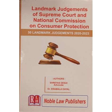 Noble Law Publishers Landmark Judgements Of Supreme Court And National