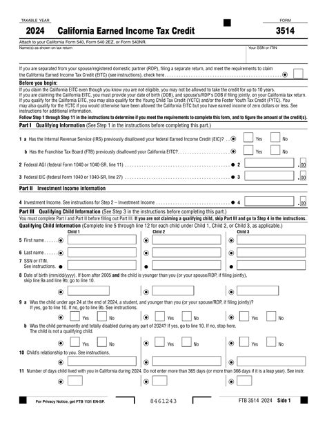 Form FTB 3514 2024-2025 - Fill Out Official Forms Online