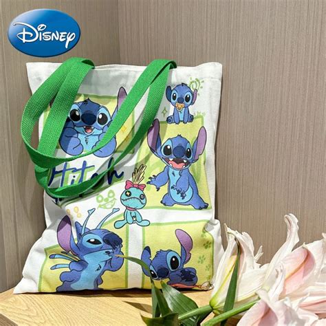 Disney Bolso De Lona Con Estampado De Lilo Stitch Bolsa De Hombro De