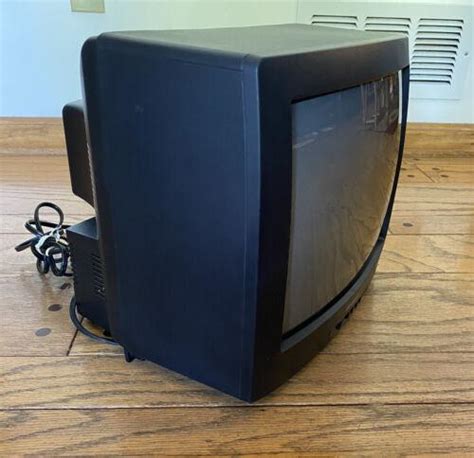 Vtg Sharp Crt Color Tv J M Retro Gamer Front A V Input No