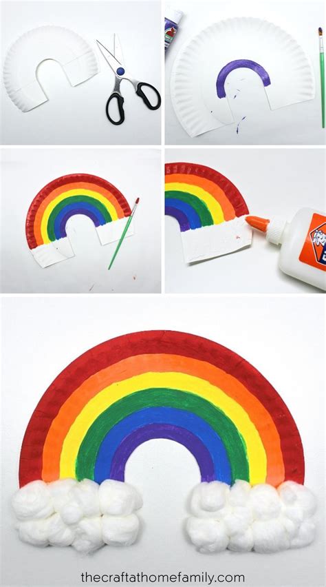 Paper Plate Rainbow Craft For Kids To Make