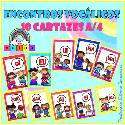 Cartaz Encontros Vocalicos Para Imprimir