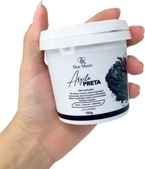 Argila Preta Natural Blue Moon Bm