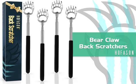 Hofason 4 Pack Back Scratcher For Men Women Portable