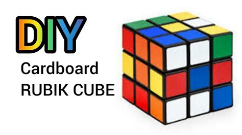 Diy Cardboard Rubik Cube Very Easy Youtube