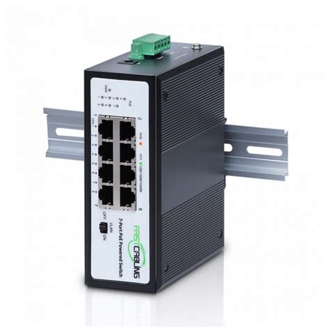 8 Port PoE Powered Switch - FASTCABLING