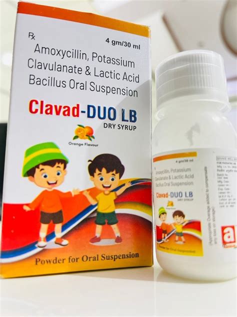 Clavad DUO LB Amoxicillin Potassium Clavulanate Dry Syrup At Rs 50 Box