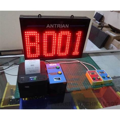 Jual Mesin Antrian Layanan Dengan Display Led Dan Printer Shopee