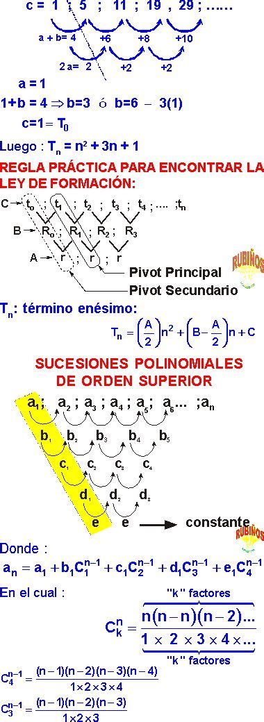 SUCESIONES NUMÉRICAS FÓRMULAS Y EJEMPLOS EN RAZONAMIENTO MATEMÁTICO PDF