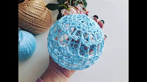 Bombka na szydełku nr 1 2022 Węzeł Salomona Crochet ball for christmas