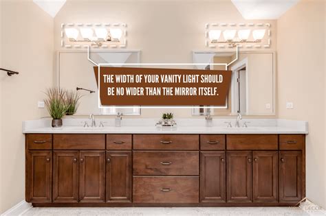 How Wide Should A Vanity Light Be Compared To The Mirror