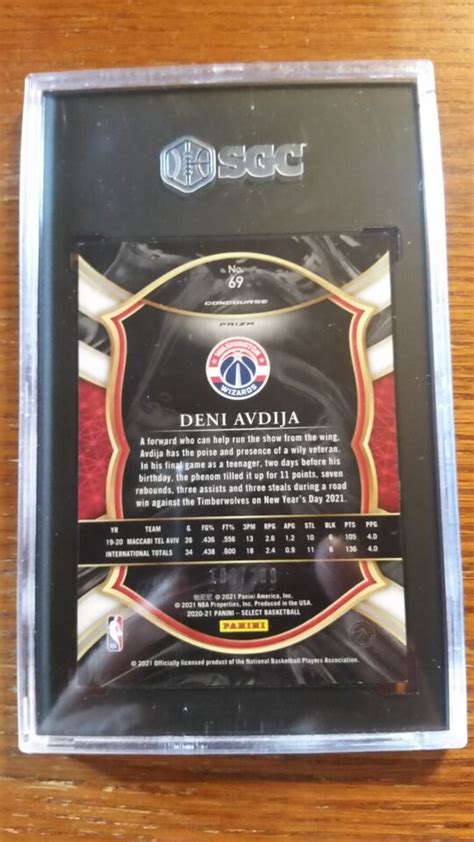 Select Deni Avdija Light Blue Prizm Rc Washington