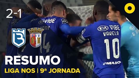 Belenenses 2 1 SC Braga Resumo SPORT TV YouTube