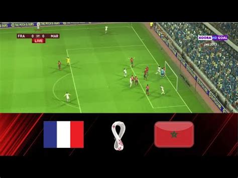 France Vs Maroc Coupe Du Monde Match Complet Gameplay Pc Simulation Pes