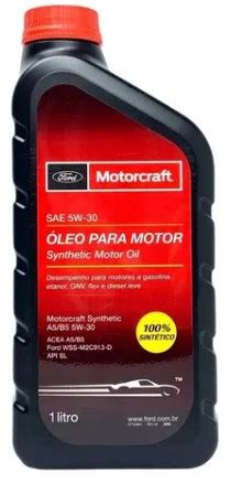 ÓLEO DE MOTOR ORIGINAL FORD MOTORCRAFT 5W30 100 SINTÉTICO Fast Car