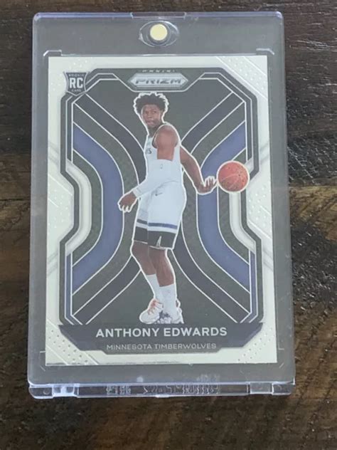 ANTHONY EDWARDS 2020 21 Panini Prizm BaseRookie RC Timberwolves LIRE