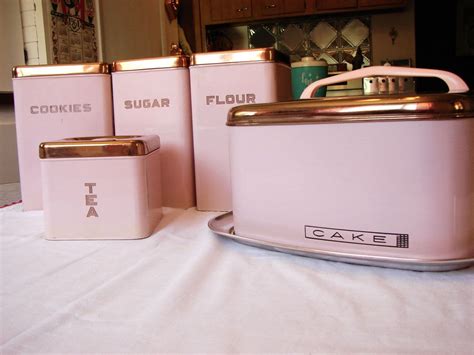 Pabv06042013 024 1 Pink Kitchen Vintage Canisters Canister Sets