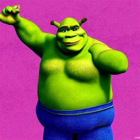 KREA Shrek But Blue Full Hd High Resolution Very Detailed