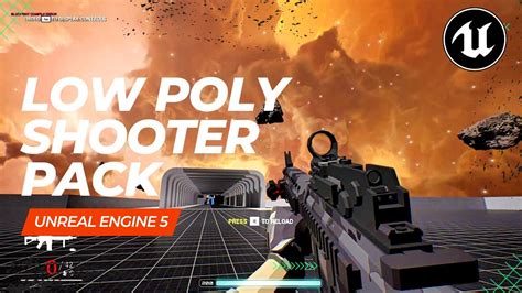 Low Poly Shooter Pack In Unreal Engine Editor Gameplay Youtube