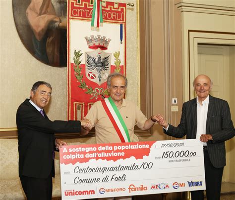 Unicomm Mila Euro Ai Comuni Alluvionati Di Cesena Forl E Ravenna