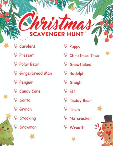 Free Printable Christmas Scavenger Hunt | The Typical Mom