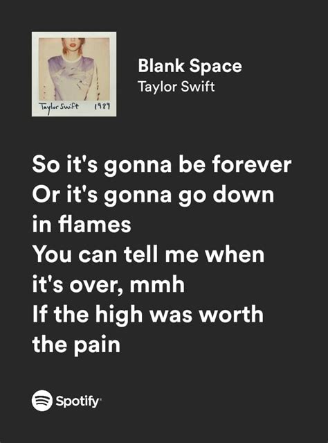 Taylor Swift Blank Space Taylor Swift Taylor Swift Lyrics Taylor