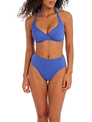 Freya Jewel Cove Banded Underwire Halter Bikini Top 7232 34DD Plain