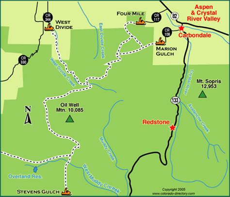 Carbondale Snowmobile Trails Map | Colorado Vacation Directory