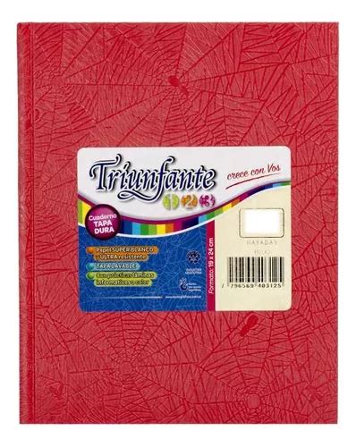 Cuaderno Triunfante Tipo Abc T Dura X Hjs Rayadas