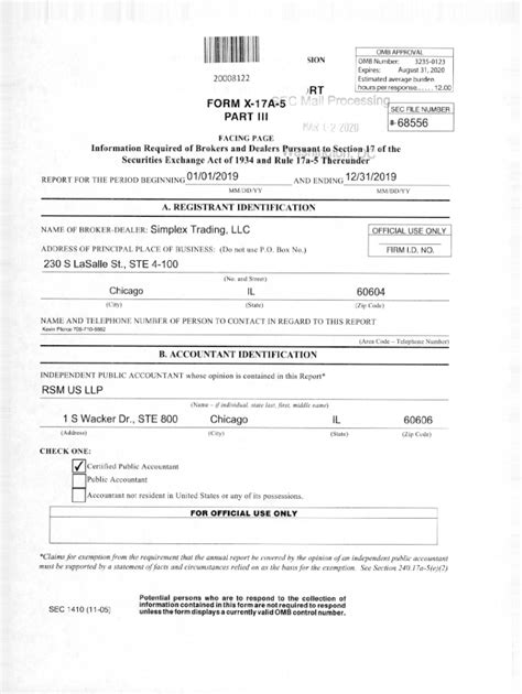 Fillable Online Form X A Part Lli Rsm Us Llp Il Fax Email Print