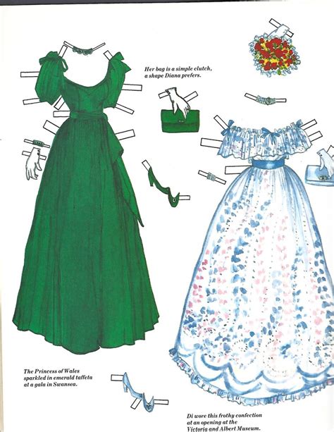 Princess DIANA Prince CHARLES Paper Doll Book Of FASHION 1982