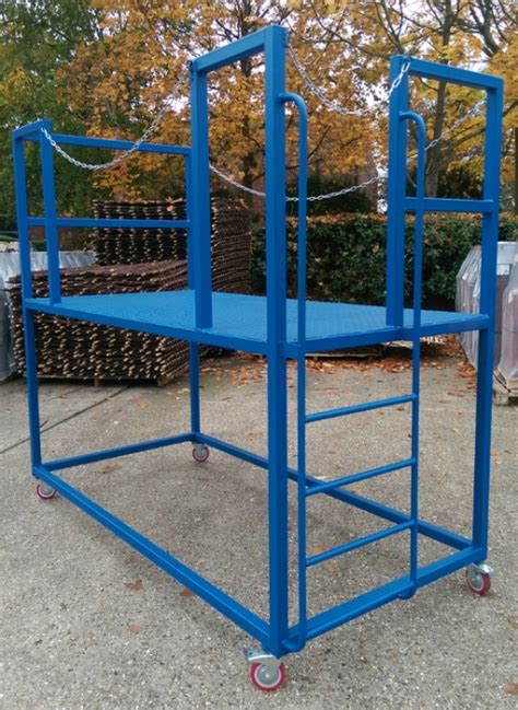 Lorry Trailer Access Mobile Unloading Platform R Steps And Stillages