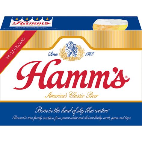 Hamm S American Style Lager Light Beer 24 Pack 12 Fl Oz Cans 4 7