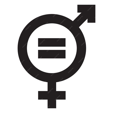 Premium Vector Gender Equality Symbol Equity And Gender