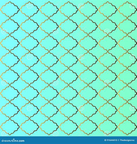 Golden and Cyan Pattern Background Stock Vector - Illustration of prep ...