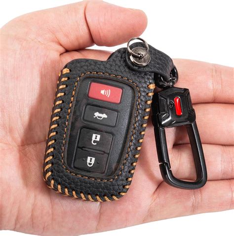 Amazon YONUFI For Toyota Key Fob Cover Keychain Leather Car Key