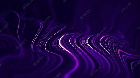 Premium Wave Abstract Purple Wave Animation Seamless Loop Purple