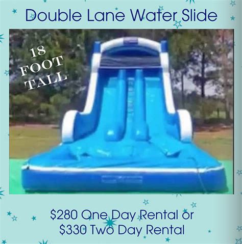 Double Lane Blue Water Slide Skate Towne