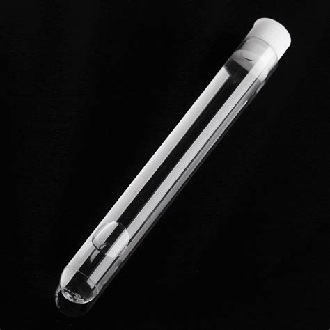 Pcs X Mm Clear Plastic Test Laboratory Tubes Container With White