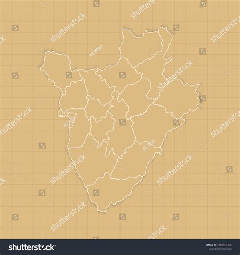 Ancient Burundi Map Old Paper Background Stock Vector Royalty Free