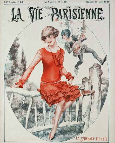 La Vie Parisienne 1928 La Serenade D Ete Sex Appeal Mad Men Art Vintage Ad Art Collection