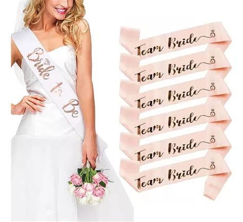 Kit Faixas Para Despedida Solteira Ch Lingerie Team Bride Parcelamento Sem Juros