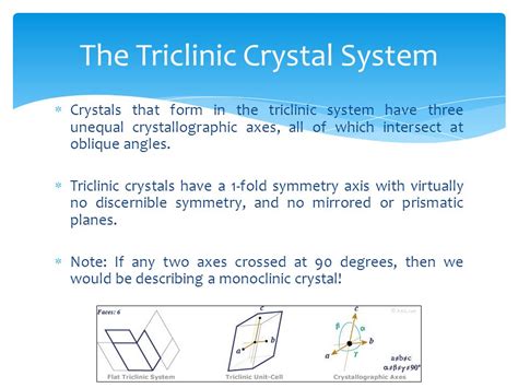 Triclinic Crystal System