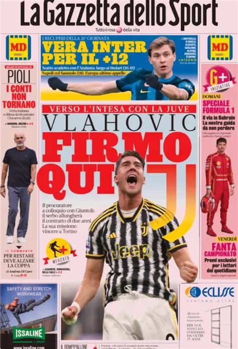 Buongiorno Bianconeri Partiamo Dalle Prime Pagine Sportive Di Oggi